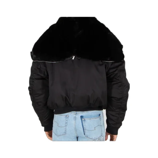 Pilot-Style Hooded Cotton Jacket