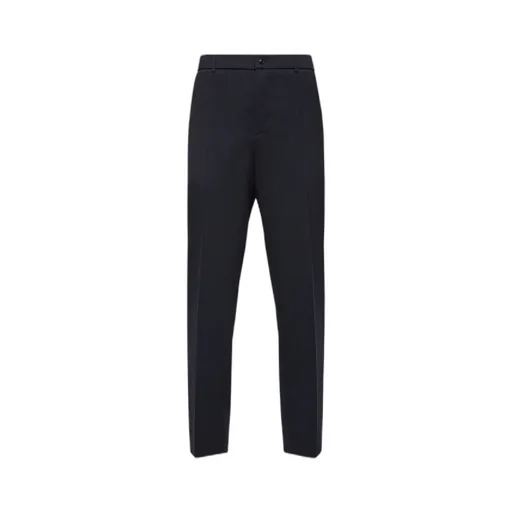 Wool Blend Gabardine Tailored Pants