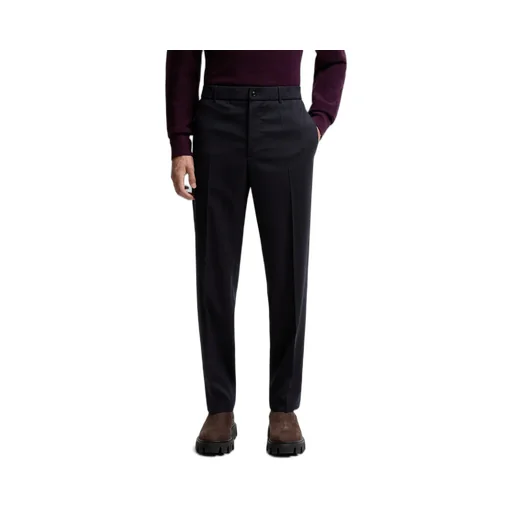 Wool Blend Gabardine Tailored Pants
