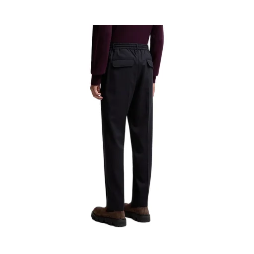Wool Blend Gabardine Tailored Pants
