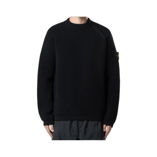 Side-Zip Logo-Patch Jumper