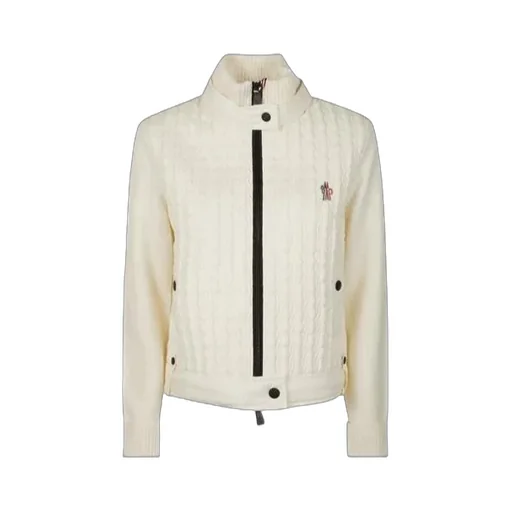 Moncler Grenoble High Neck Quilted Cardigan