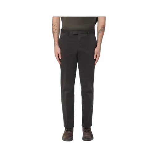 Pt Torino Belted Cotton Pants