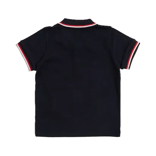 Moncler Enfant Embroidered Logo Polo Shirt