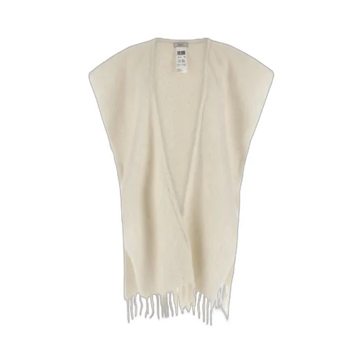 Peserico Bouclé Yarn Cape Coat