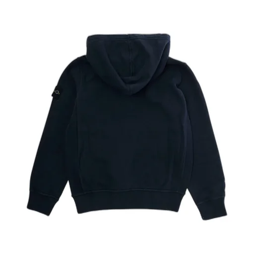 Stone Island Junior Compass Patch Zip Up Hoodie