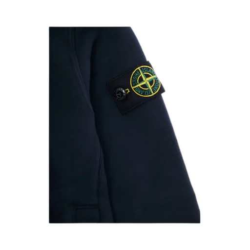 Stone Island Junior Compass Patch Zip Up Hoodie