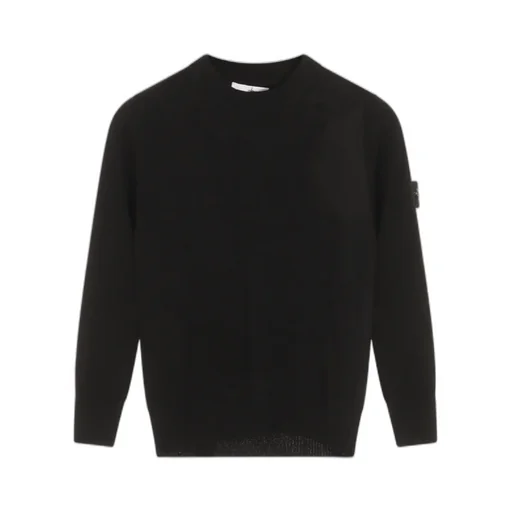 Stone Island Junior Logo Patch Knitted Jumper