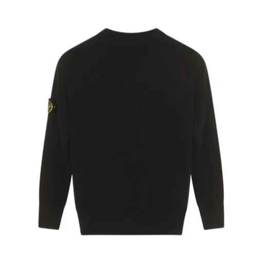Stone Island Junior Logo Patch Knitted Jumper