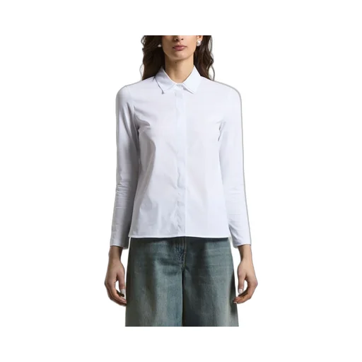 Point-Collar Cotton Shirt