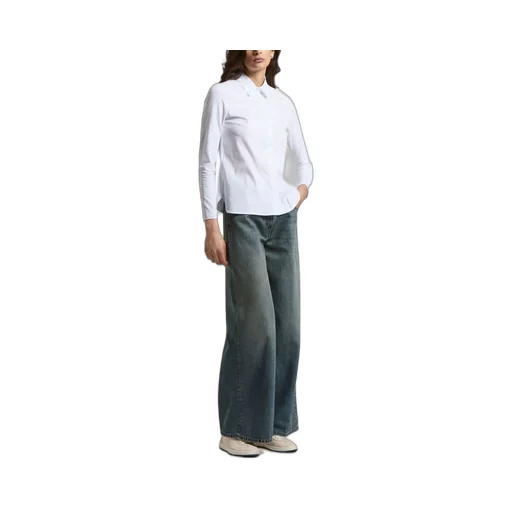 Point-Collar Cotton Shirt