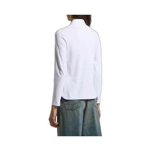 Point-Collar Cotton Shirt