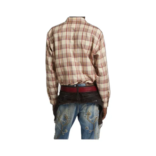 Dsquared2 Checked Curved Hem Shirt