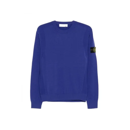 Crew-Neck Logo-Patch Sweater