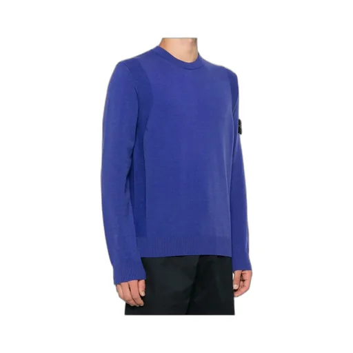 Crew-Neck Logo-Patch Sweater