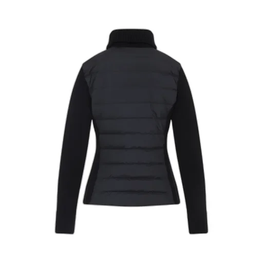 Padded Wool Zip-Up Cardigan