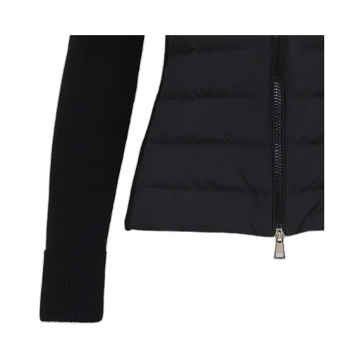Padded Wool Zip-Up Cardigan