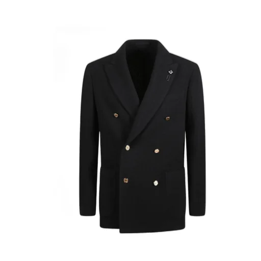 Long-Sleeved Double-Breasted Jacket