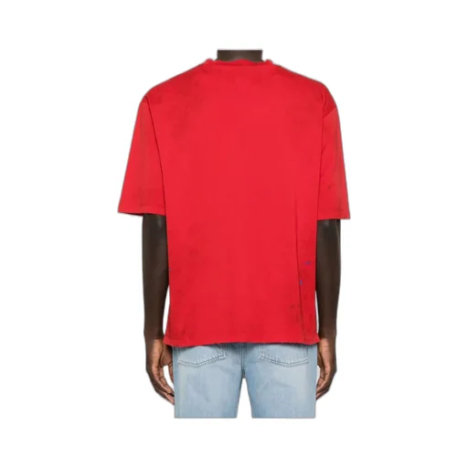 Dsquared2 Logo Printed Crewneck Distressed T-Shirt