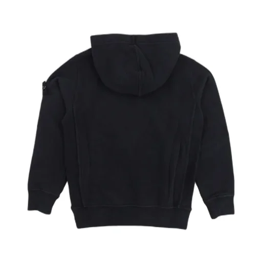 Stone Island Junior Logo Patch Long Sleeved Hoodie
