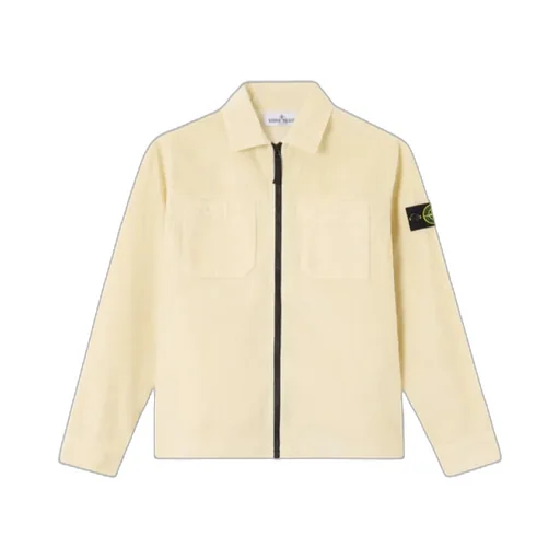 Stone Island Junior Logo Patch Zip-Up Jacket