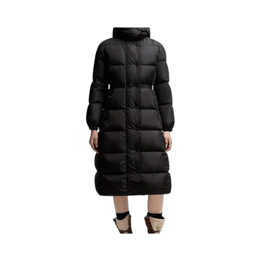 Chamer Wool-Trimmed Hooded Long Down Jacket