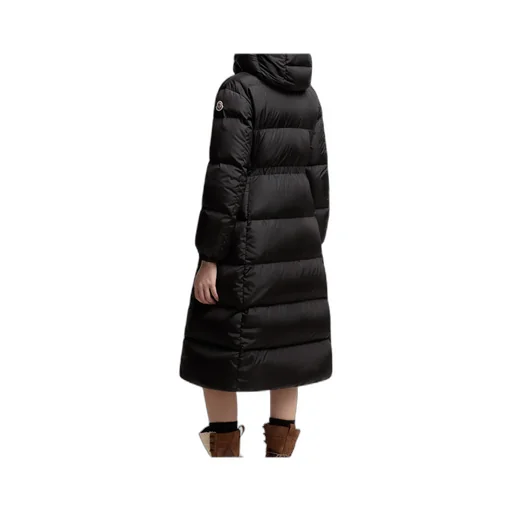 Chamer Wool-Trimmed Hooded Long Down Jacket