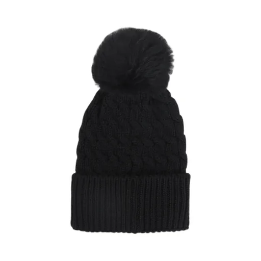 Wool Beanie With Pom Pom