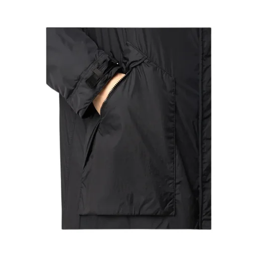 Stone Island Logo Patch Hooded Drawstring Coat