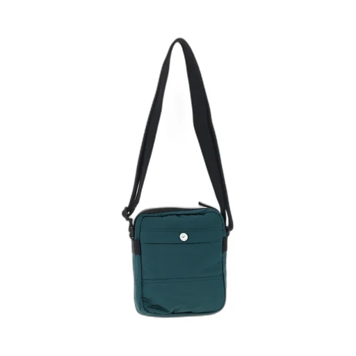 Stone Island Logo Patch Zipped Messenger Bag