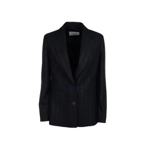 Peserico Single-Breasted Striped Tailored Blazer