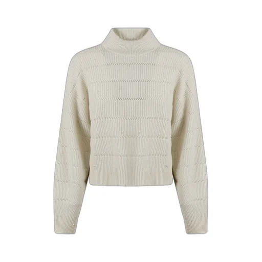 Brunello Cucinelli High-Neck Cropped Jumper