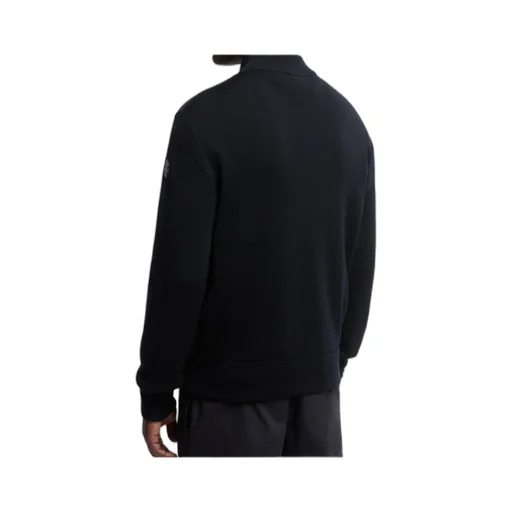 Padded Wool Zip-Up Cardigan