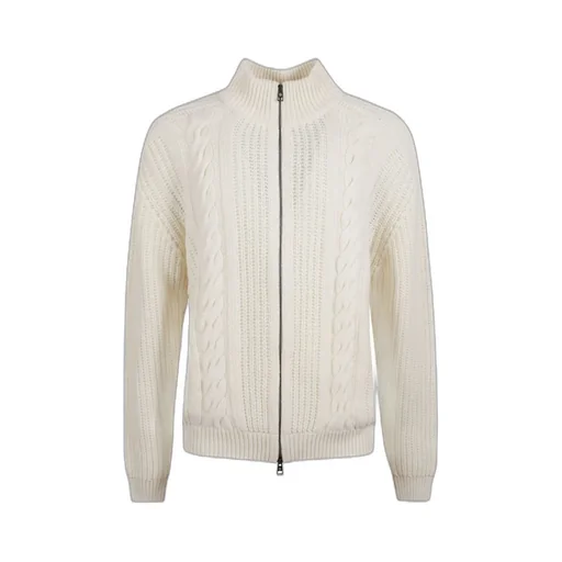 Long-Sleeved Zip-Up Cardigan