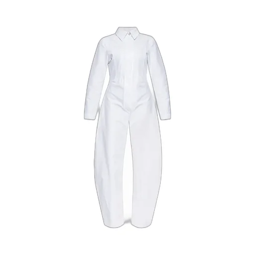 Alaa Round Denim Jumpsuit