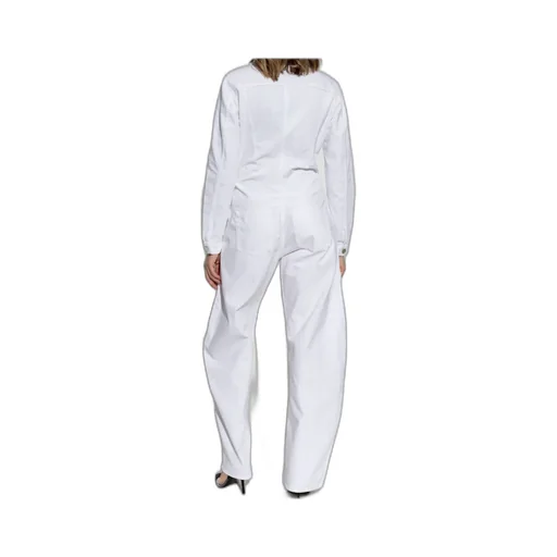 Alaa Round Denim Jumpsuit