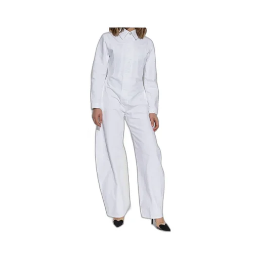 Alaa Round Denim Jumpsuit