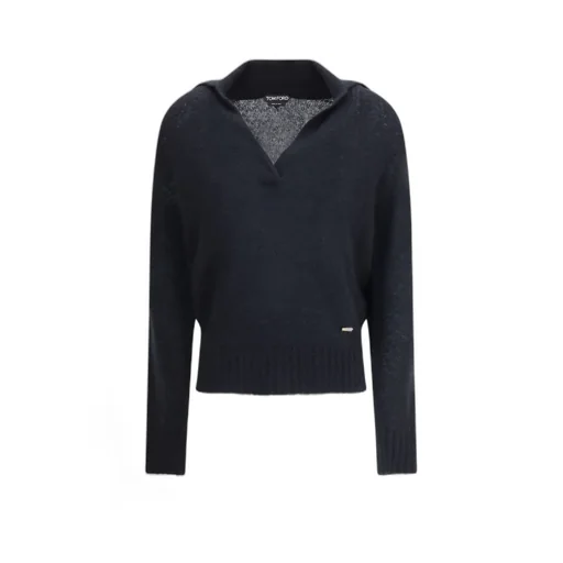 Tom Ford Logo Plaque Knitted Top