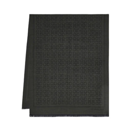 Ferragamo Gancini Fringed Scarf