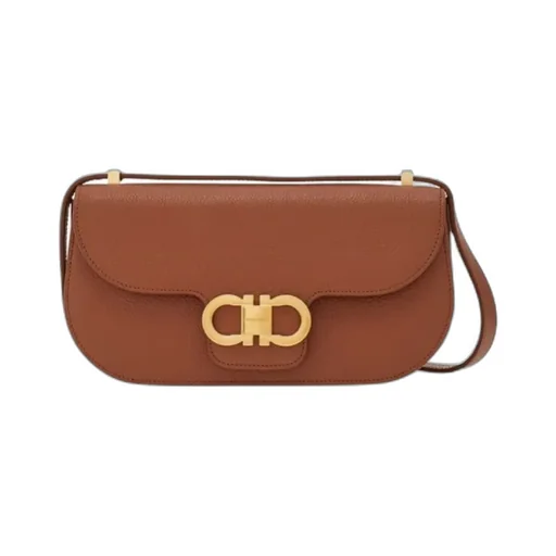Double Gancini Mini Crossbody Bag