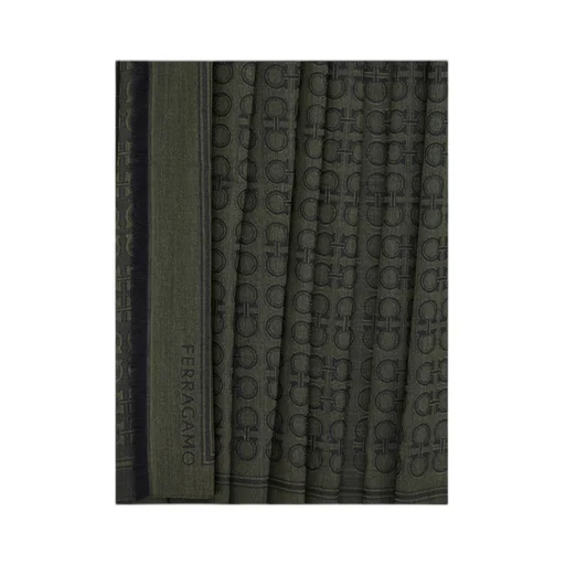 Ferragamo Gancini Fringed Scarf