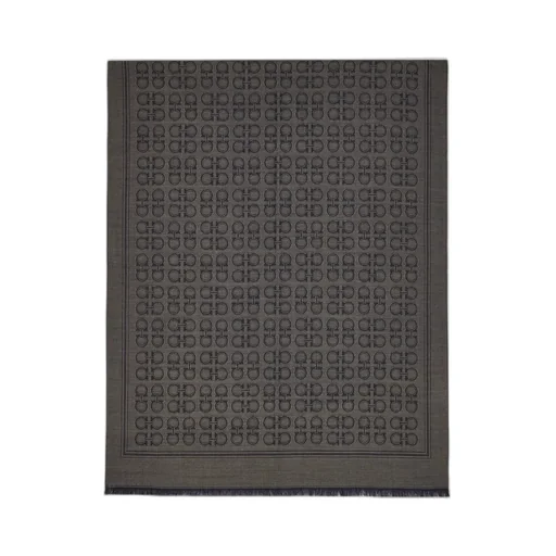 Ferragamo Gancini Fringed Scarf