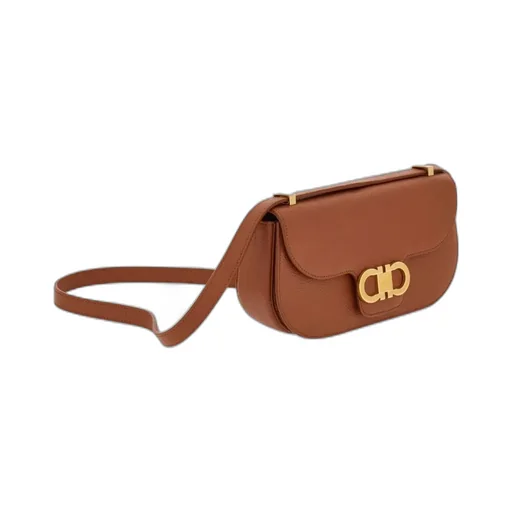 Double Gancini Mini Crossbody Bag