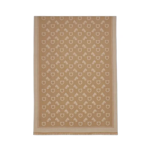Ferragamo Jacquard Feline Motif Stole