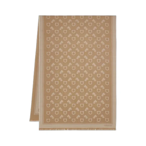 Ferragamo Jacquard Feline Motif Stole
