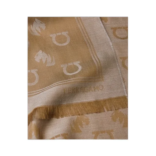 Ferragamo Jacquard Feline Motif Stole