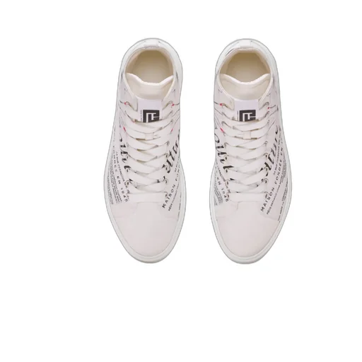B-Court High-Top Trainers With Balmain Beauty Print