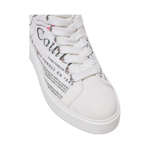 B-Court High-Top Trainers With Balmain Beauty Print