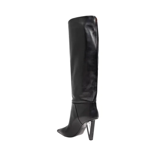 Versace Pointed-Toe Heeled Boots