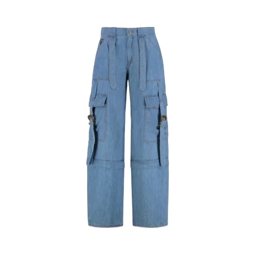 Versace Jeans Couture Buckle Detailed Cargo Trousers
